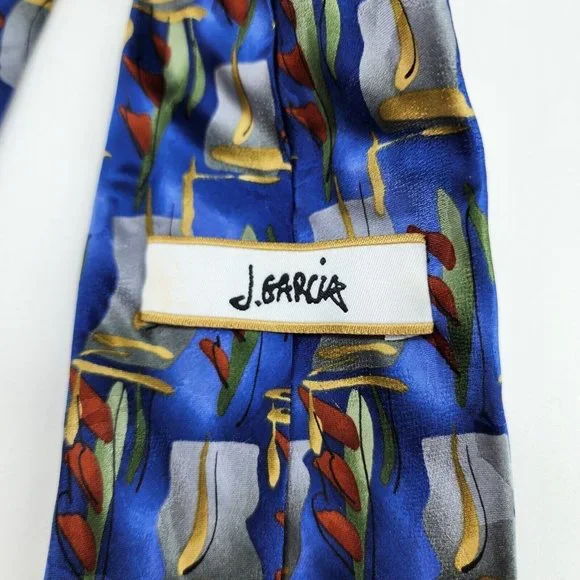 Lot of 2x J. GARCIA Men's Silk Necktie Warthog Glasses Limited Ed. Geometric - Picture 8 of 10